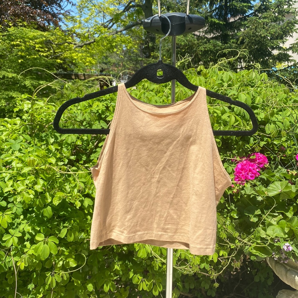 AMERICAN APPAREL NUDE CROP TOP